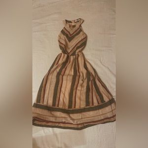 Blu Pepper Linen Maxi Dress Size S